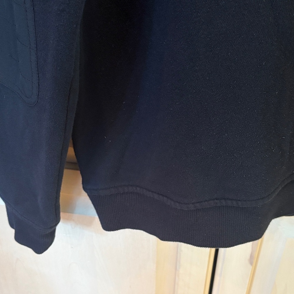 Apt 9 Classic Black Zip-Up Sweatshirt Men’s Medium with Pockets. - Picture 10 of 13